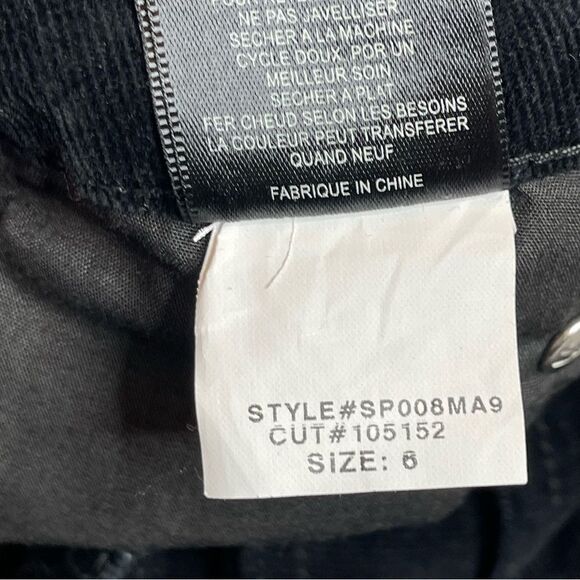 Kut From The Kloth Pants Women's 6 Black Skinny Micro Corduroy Mid-Rise Stretch - Picture 7 of 14